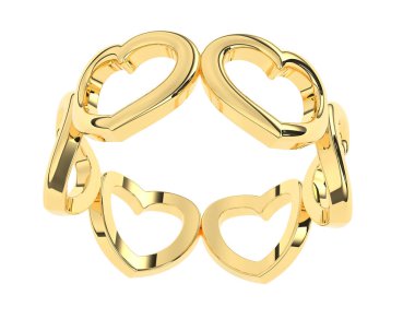 Arka planda izole edilmiş güzel halka. 