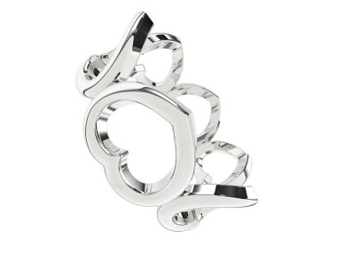 Arka planda izole edilmiş güzel halka. 