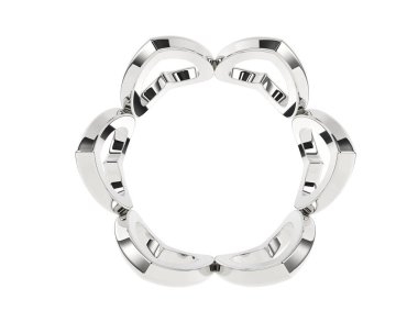 Arka planda izole edilmiş güzel halka. 