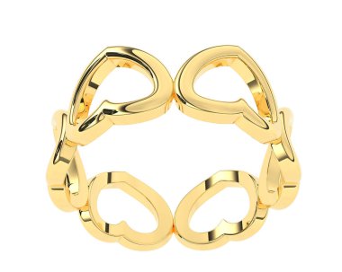 Arka planda izole edilmiş güzel halka. 