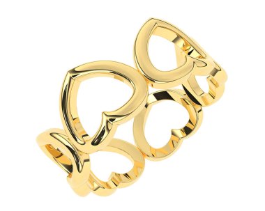 Arka planda izole edilmiş güzel halka. 