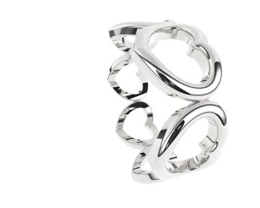 Arka planda izole edilmiş güzel halka. 