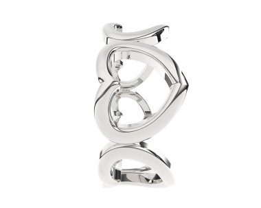 Arka planda izole edilmiş güzel halka. 