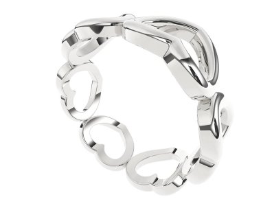 Arka planda izole edilmiş güzel halka. 