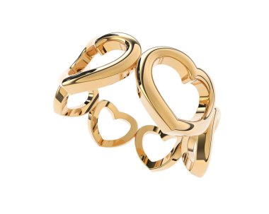 Arka planda izole edilmiş güzel halka. 