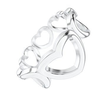 Arka planda izole edilmiş güzel halka. 