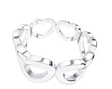 Arka planda izole edilmiş güzel halka. 