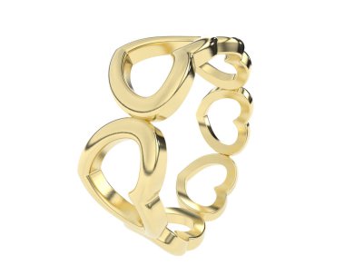 Arka planda izole edilmiş güzel halka. 