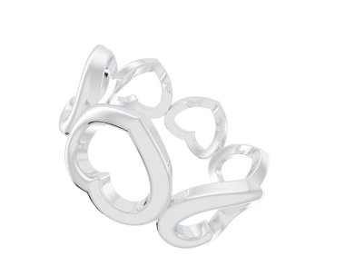 Arka planda izole edilmiş güzel halka. 