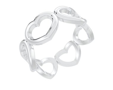 Arka planda izole edilmiş güzel halka. 