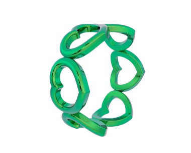 Arka planda izole edilmiş güzel halka. 