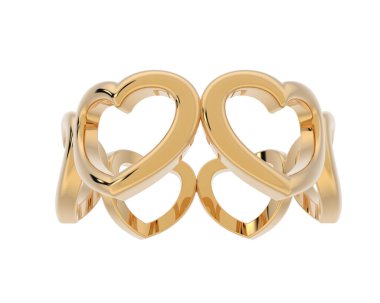 Arka planda izole edilmiş güzel halka. 