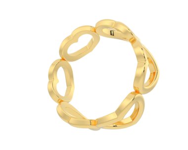 Arka planda izole edilmiş güzel halka. 