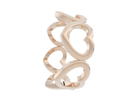 Arka planda izole edilmiş güzel halka. 