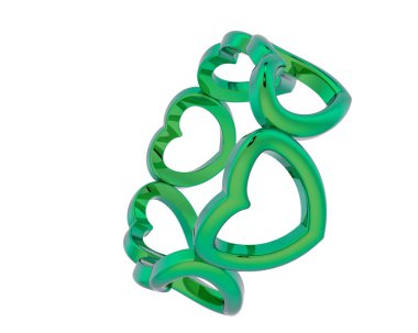 Arka planda izole edilmiş güzel halka. 