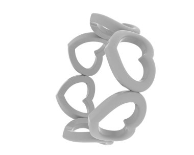 Arka planda izole edilmiş güzel halka. 