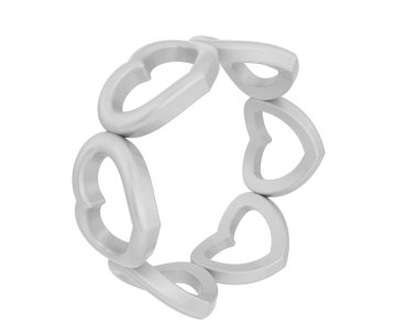 Güzel nişan yüzüğü arka planda izole edildi. 