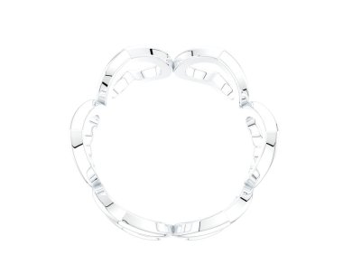 Güzel nişan yüzüğü arka planda izole edildi. 