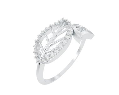 Güzel nişan yüzüğü arka planda izole edildi. 