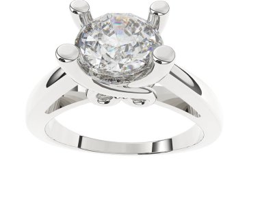 Güzel nişan yüzüğü arka planda izole edildi. 