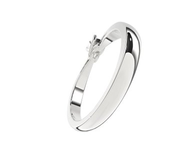 Güzel nişan yüzüğü arka planda izole edildi. 