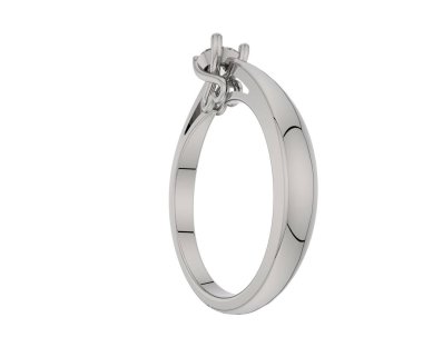 Güzel nişan yüzüğü arka planda izole edildi. 