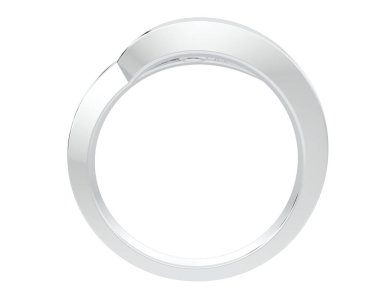 Güzel nişan yüzüğü arka planda izole edildi. 