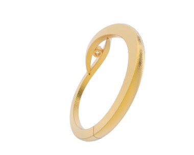 Güzel nişan yüzüğü arka planda izole edildi. 