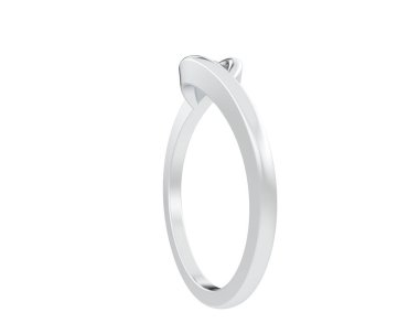 Güzel nişan yüzüğü arka planda izole edildi. 