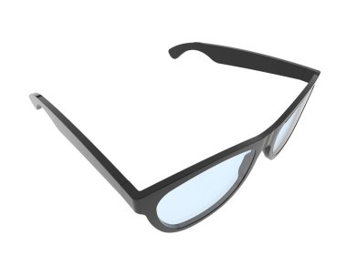 Güneş gözlükleri arka planda izole. 3d görüntüleme - illüstrasyon