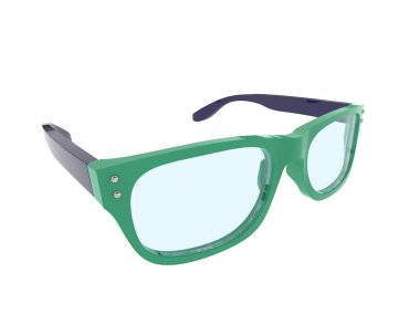 Güneş gözlükleri arka planda izole. 3d görüntüleme - illüstrasyon