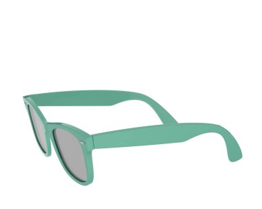 Güneş gözlükleri arka planda izole. 3d görüntüleme - illüstrasyon