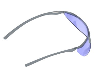 Güneş gözlükleri arka planda izole. 3d görüntüleme - illüstrasyon