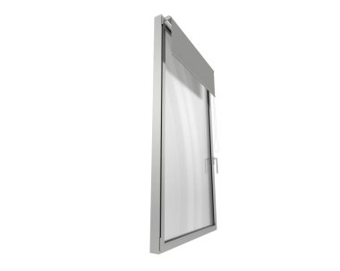 Pencere arka planda izole edilmiş. 3d görüntüleme - illüstrasyon