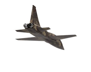 beyaz arkaplanda izole edilmiş düzlem 