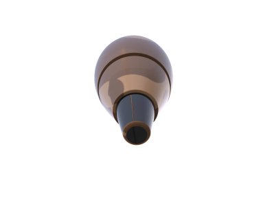 Havan topu beyaz arka planda izole edildi. 3d görüntüleme - illüstrasyon