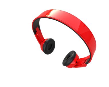 Beyaz arkaplanda izole kulaklıklar 