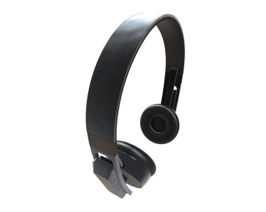 Beyaz arkaplanda izole kulaklıklar 