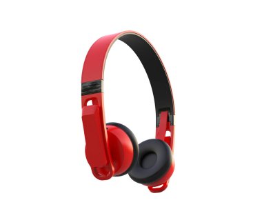 Beyaz arkaplanda izole kulaklıklar 