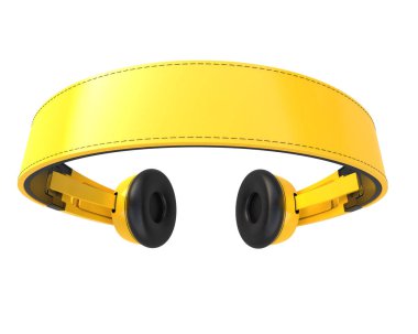 Beyaz arkaplanda izole kulaklıklar 