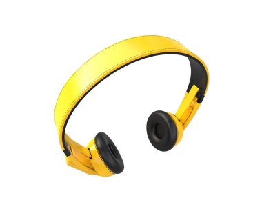 Beyaz arkaplanda izole kulaklıklar 