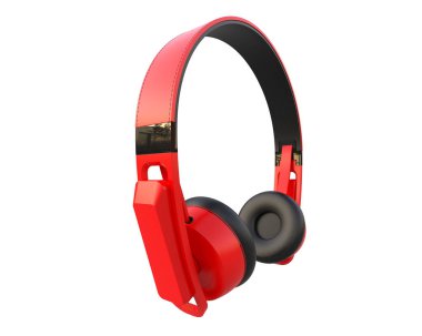 Beyaz arkaplanda izole kulaklıklar 