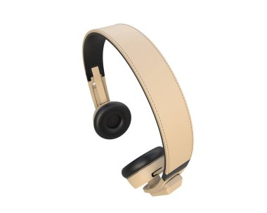 Beyaz arkaplanda izole kulaklıklar 