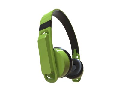 Beyaz arkaplanda izole kulaklıklar 