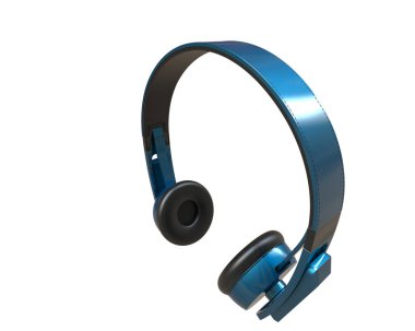 Beyaz arkaplanda izole kulaklıklar 