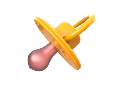 Emzik beyaz arkaplanda izole edildi  