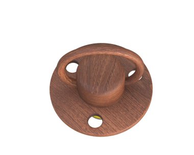 Bebek emziği arka planda izole edilmiş. 3d görüntüleme - illüstrasyon