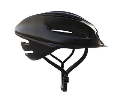 Bisiklet kaskı beyaz üzerine izole 