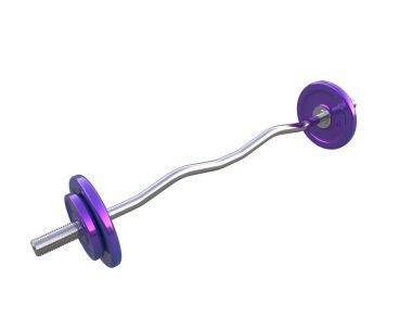 Beyaz halterde yalıtılmış halter 