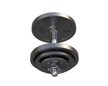 Dumbbell beyaz arkaplanda izole edildi 